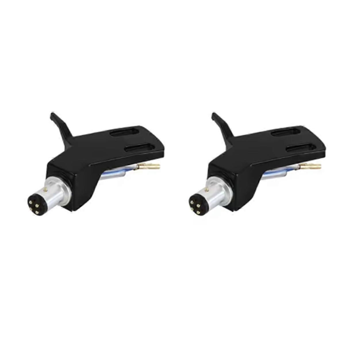 2Piece Turntable Headshell Record Player Needle Stand Replacement Technica Headshell Pointer Cartrid