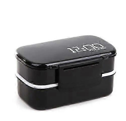 Double Layer Plastic Lunch Container with 1400ml Capacity for Work or School