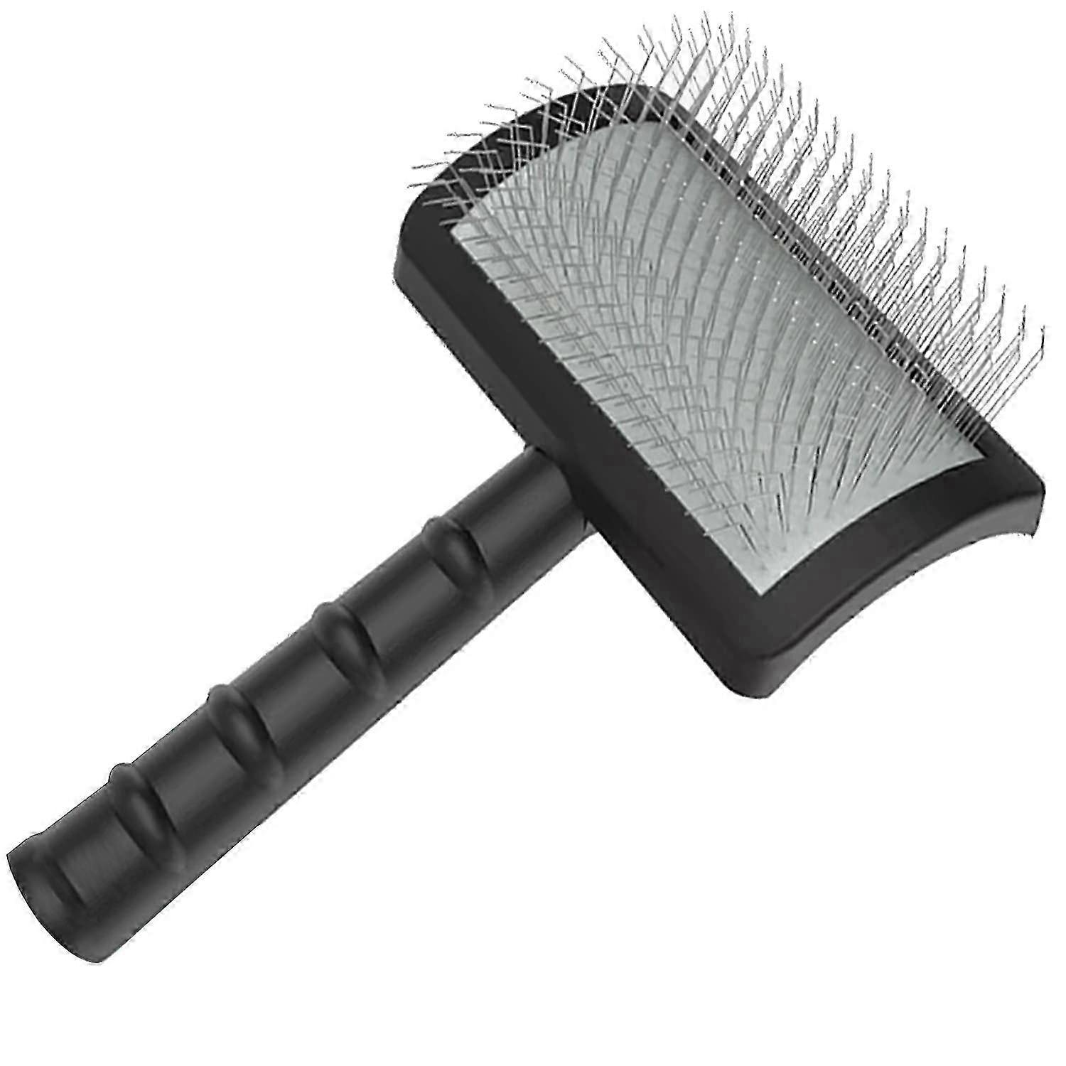 Extra long pin slicker brush for large dog grooming and deshedding