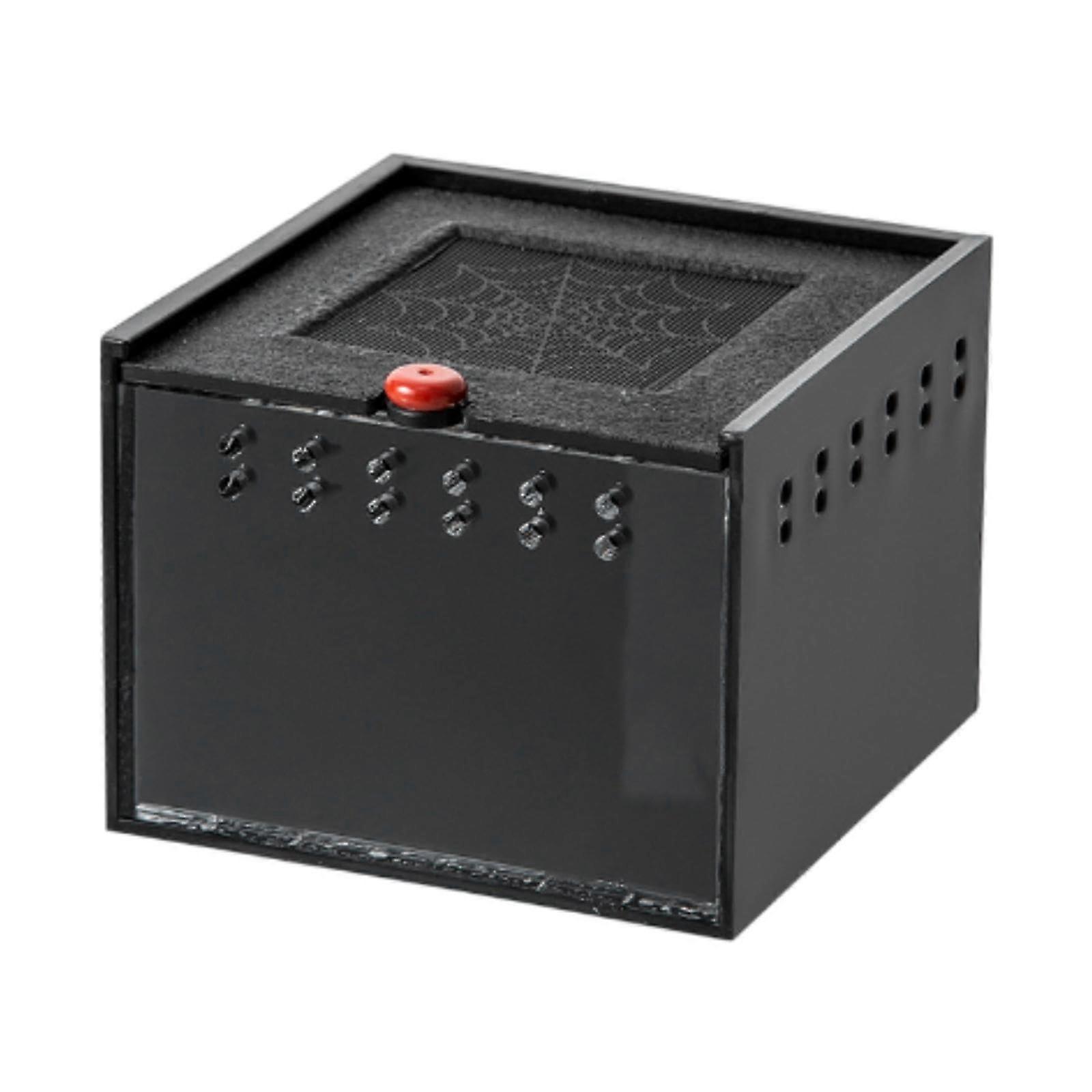 Animal Enclosure with Ventilation for Snakes and Mice, Black, Durable Material, 36 Inch Size, Secure Design