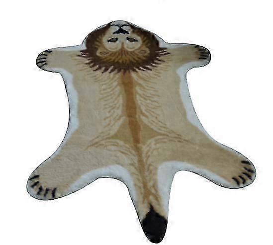 Tapete com estampa de tigre, tapete impresso de animais de pele falsa de 59 * 39 polegadas