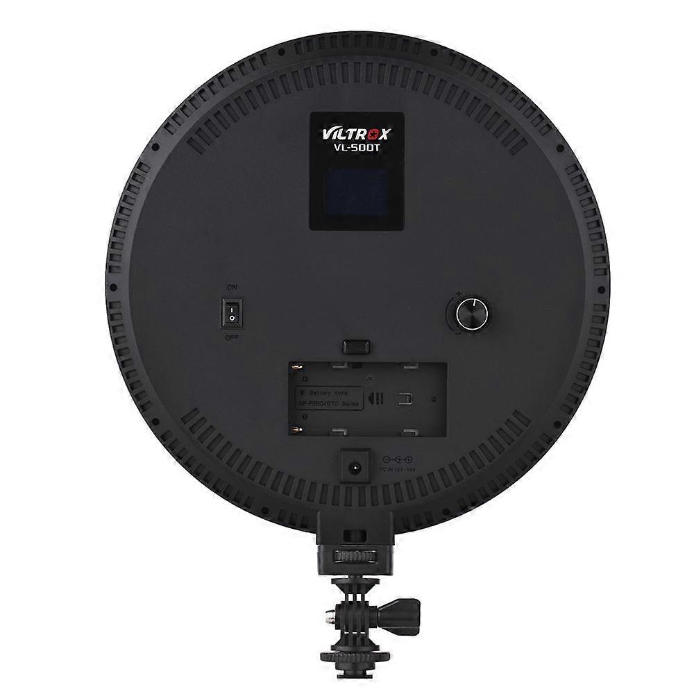Viltrox VL-500T Professional Ultrathin Bi-Color Dimmable 9 Inch Circular LED Video Light 3300K-5600K CRI 95+ Max. Power 25W for Portrait Children Macr