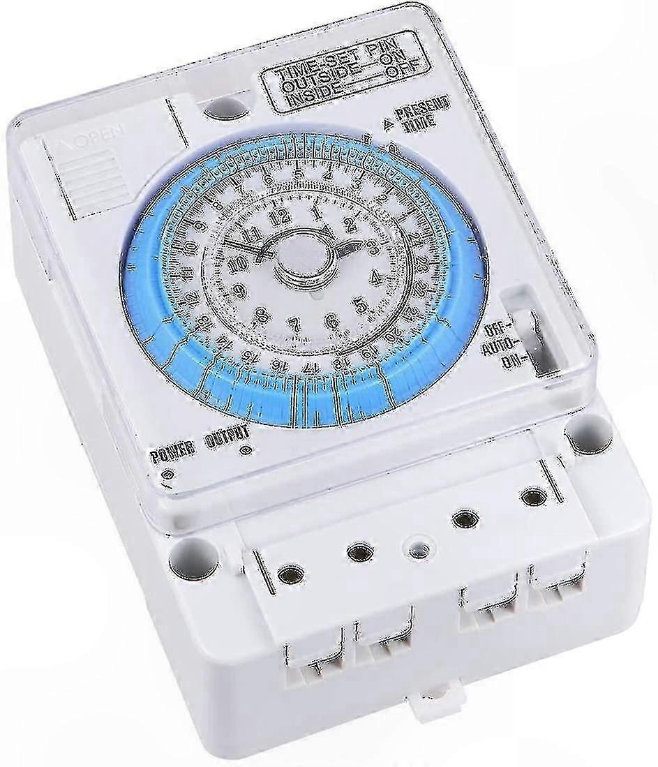 12VAC/DC Mechanical Timer Switch, Portable Kitchen Timer for Outdoor Use, Precise Time Control for Various Applications