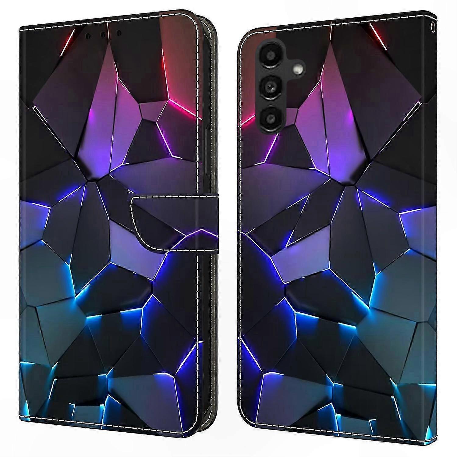 Pattern Printed Flip Case for Galaxy A14 4G/5G TPU PU Leather Protective Cover