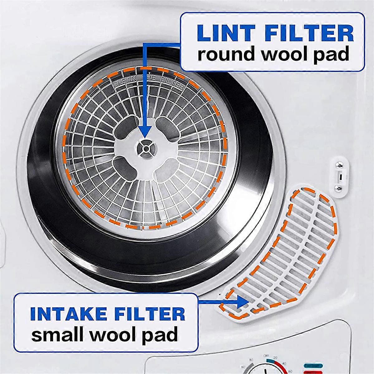 90 Pieces Clothes Dryer Exhaust Filter,Universal Portable Dryer Lint Filter Replacement for Panda//S
