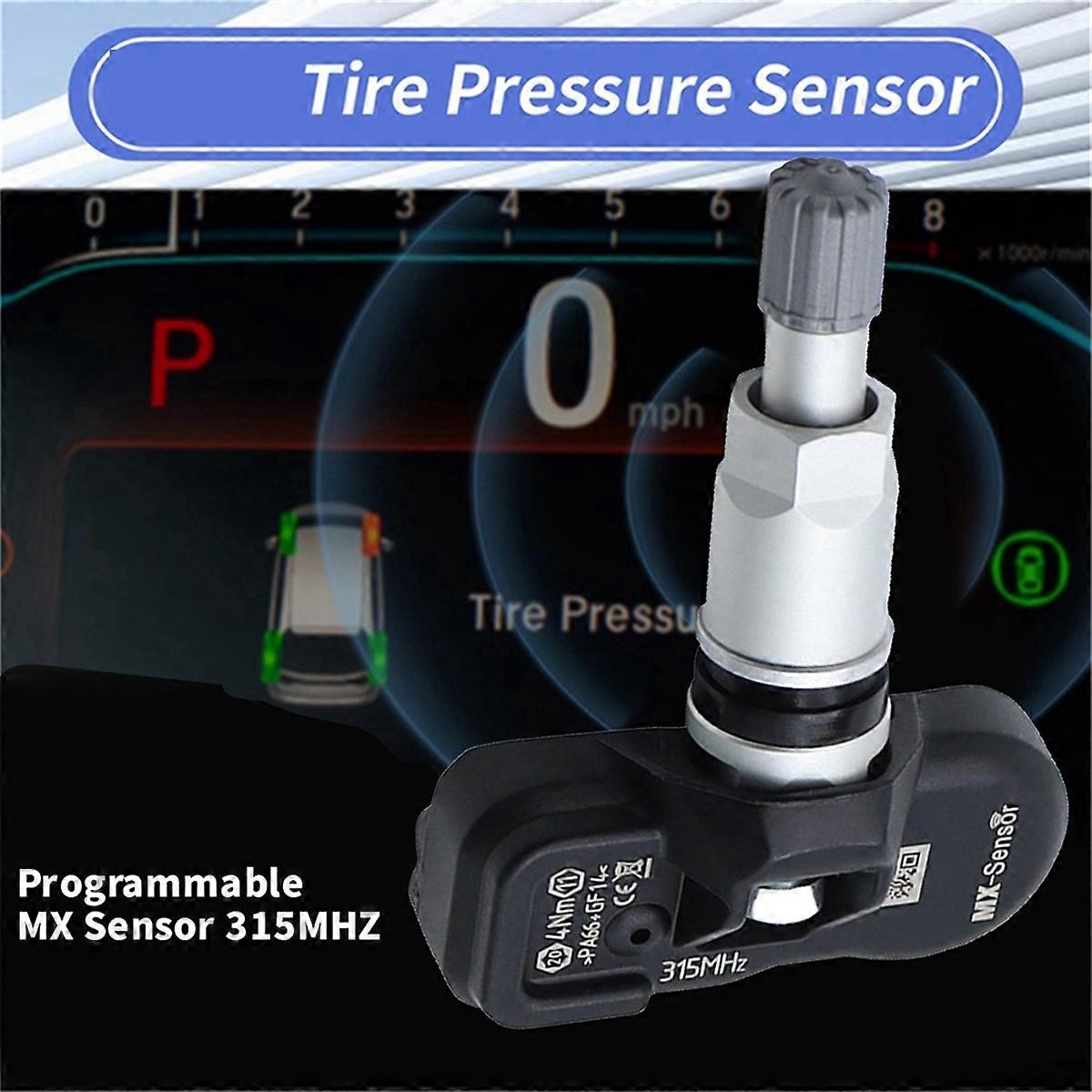 4 Stück programmierbarer MX-Sensor 315 MHz TPMS-Reifendrucksensor