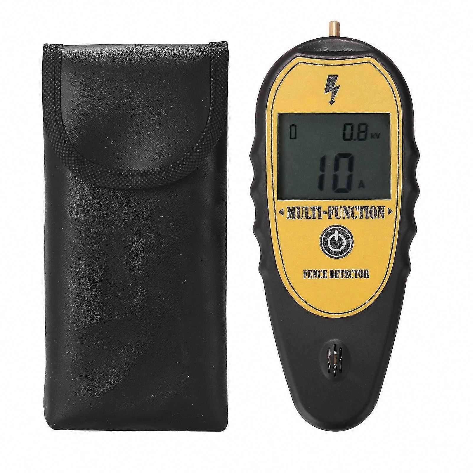 Digital Display Voltage Current Direction Tester for Ranch Fence, 200-15000V Farm Electric Fence Fault Finder with LCD Backlight