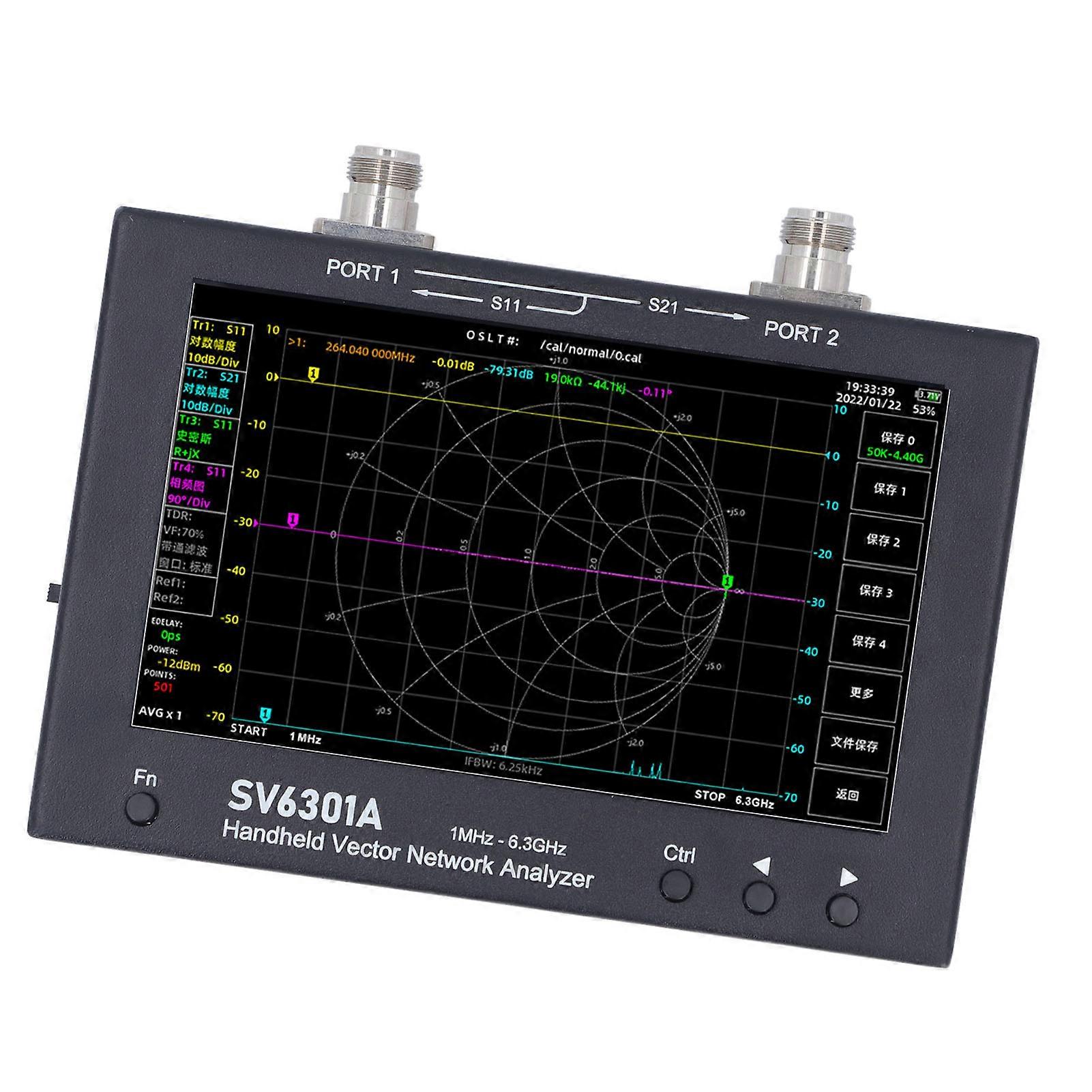 Vector Network Analyzer SV6301A 7" Screen 1MHz-6.3GHz 8GB
