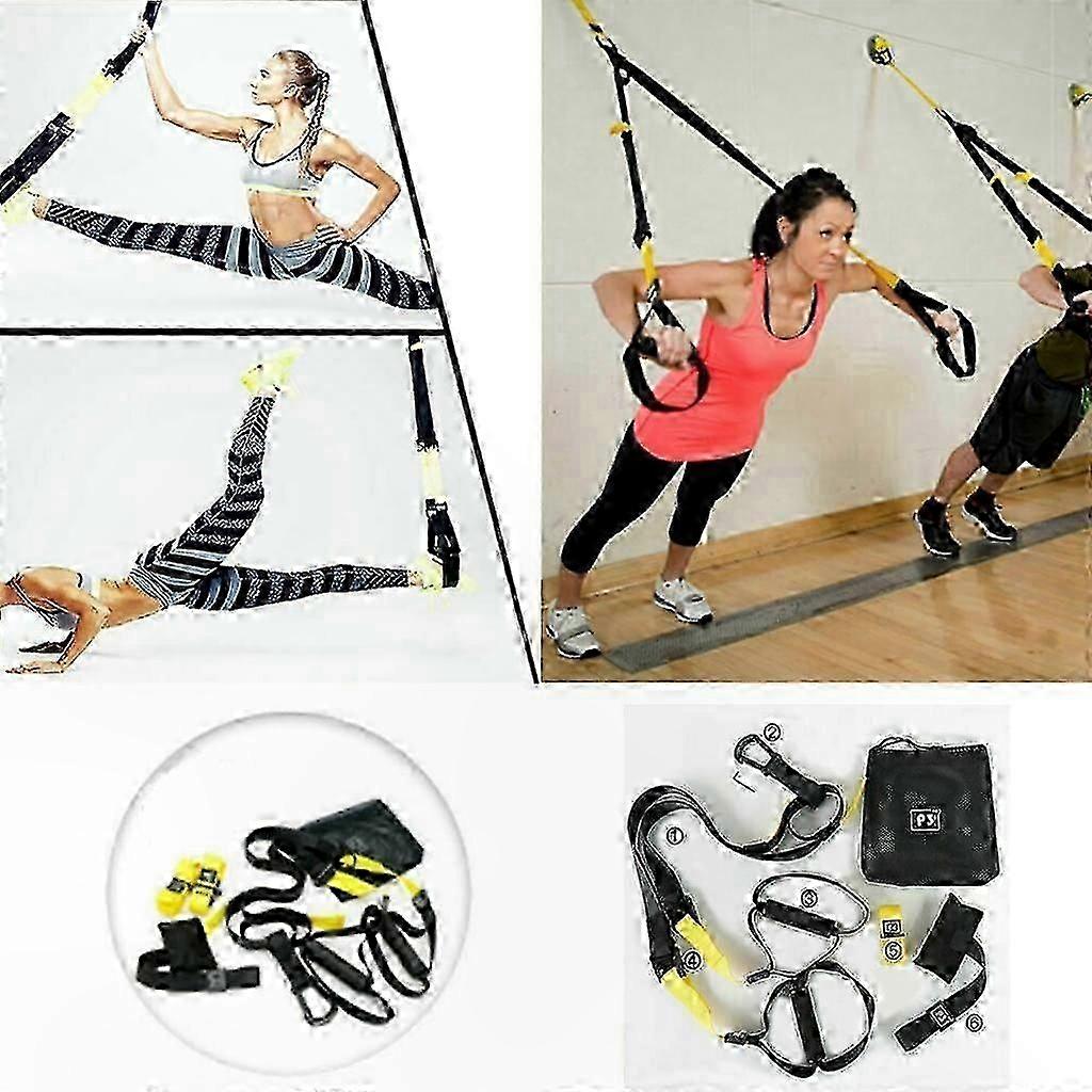 Portable Suspension Trainer Kit for Travel and Home Workouts - Lightweight and Compact Design