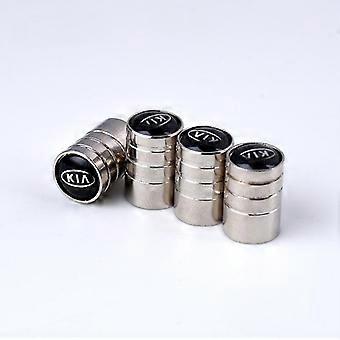 Car tire cap valve suitable valve cap metal tire valve cap (Kia, 8 packs)