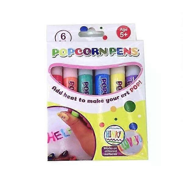 Bubble pens, 6 different colors, can create 3D art