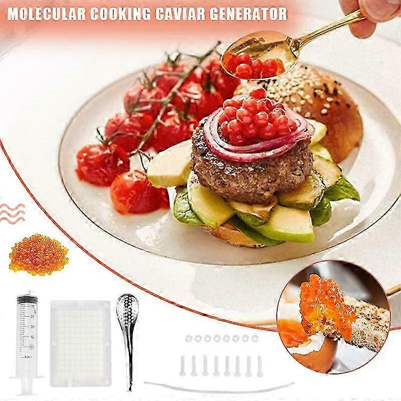 suitable for molecular gastronomy 1 set caviar maker filter spherification dropper