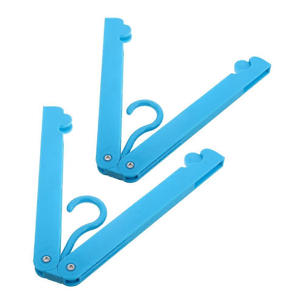 Rv Folding Hangers Lightweight Plastic Foldable Hangers for Clothes 2Pcs