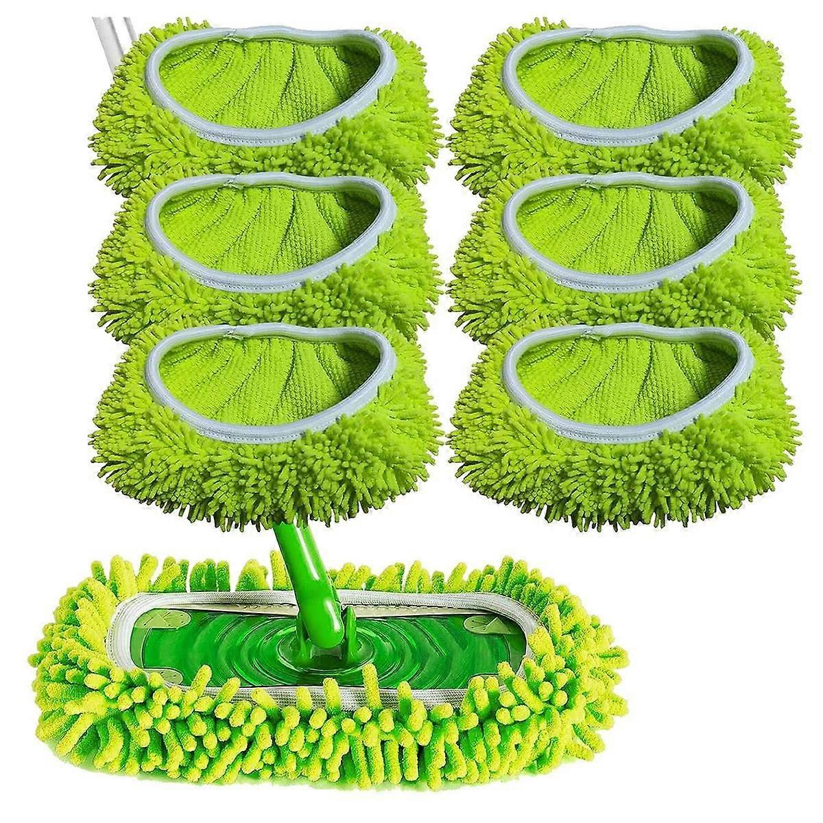Wet/Dry Chiffon for Sweeper Mop Cloths/Pads Microfiber Hardwood Floor Mop Pad Wet and Dry Flip Mop