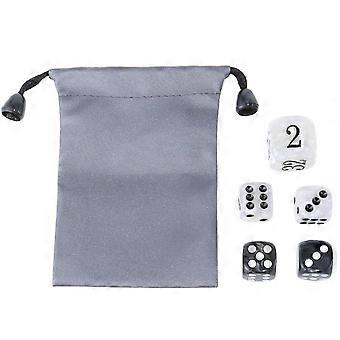 Acrylic Backgammon Dices Set with Pearls Finish for Board Game, Professional Acrylic Dices Set of Doubling Cube Dices