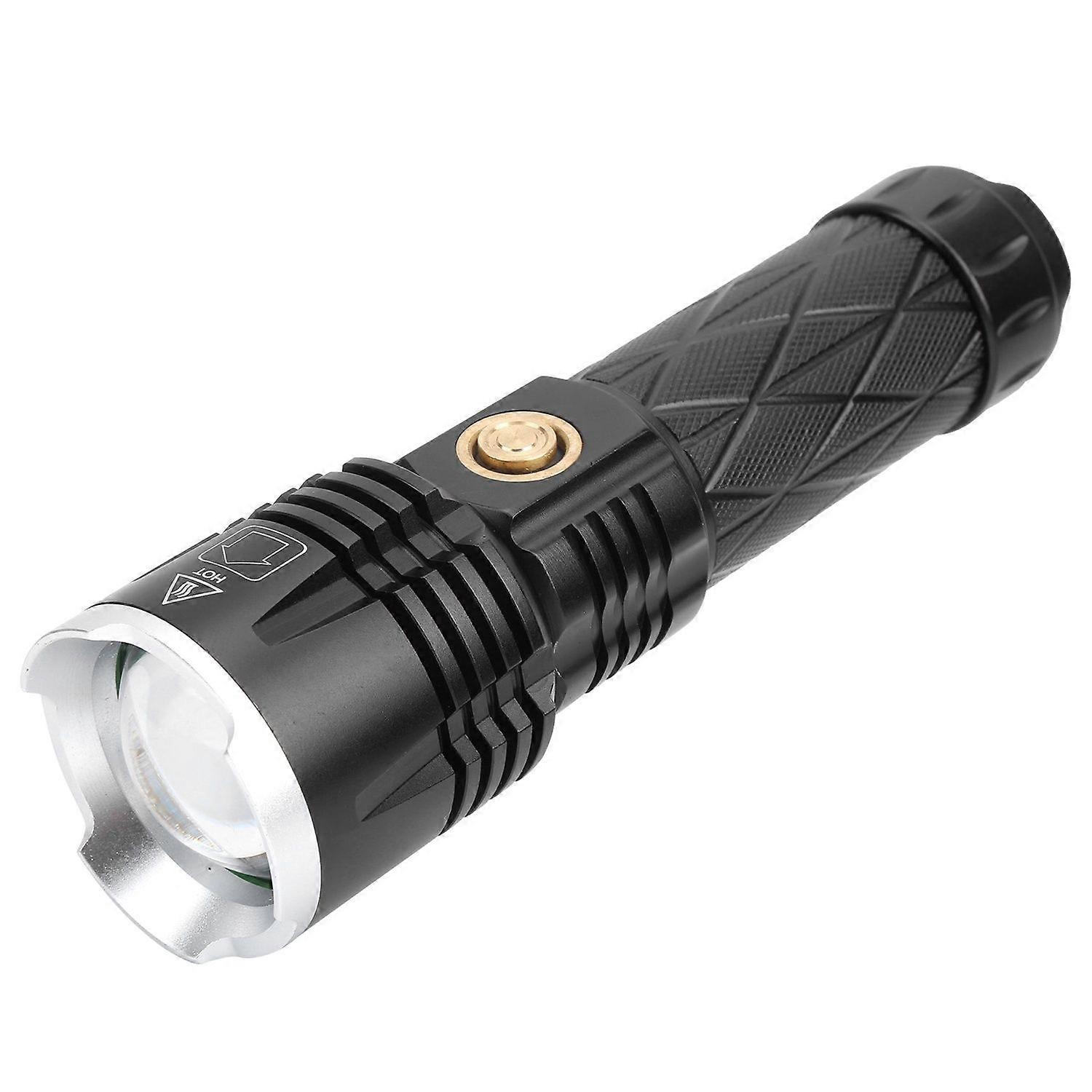 XHP90 Flashlight - TypeC Rechargeable, MultiFunctional(Black)