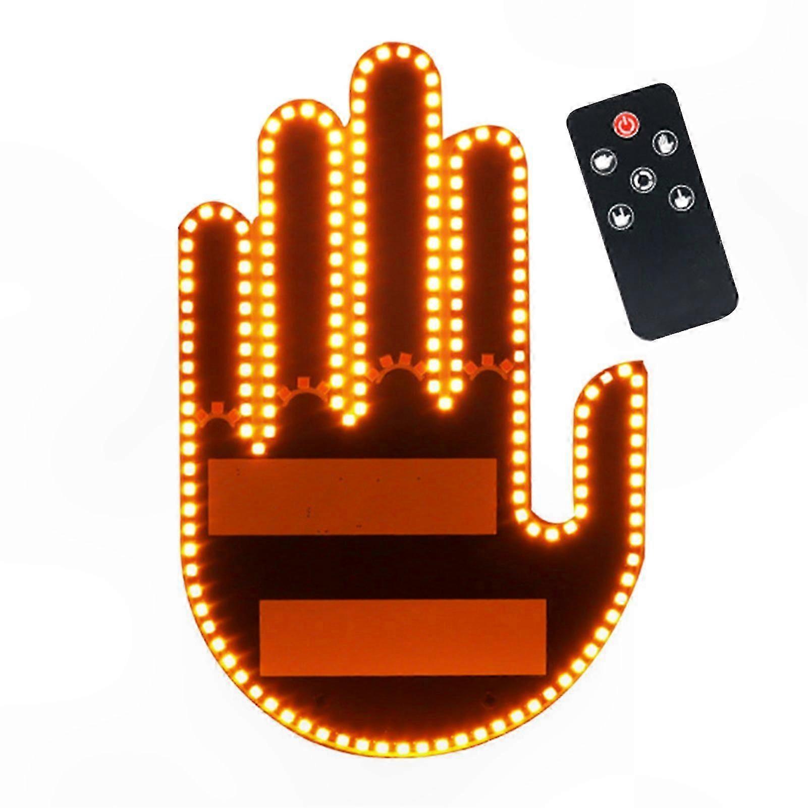 Remote-Control LED Car Signal Light for Back Window Safety and Fun Easy Battery-Powered Installation Car Accessory Beam Indicator