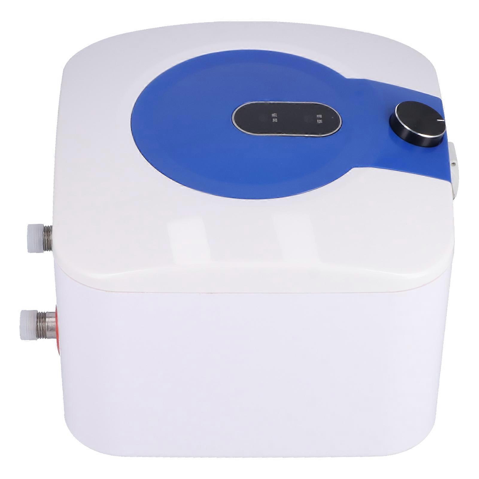 Mini chauffe-eau 10L 30x29x25cm blanc+bleu chauffage rapide