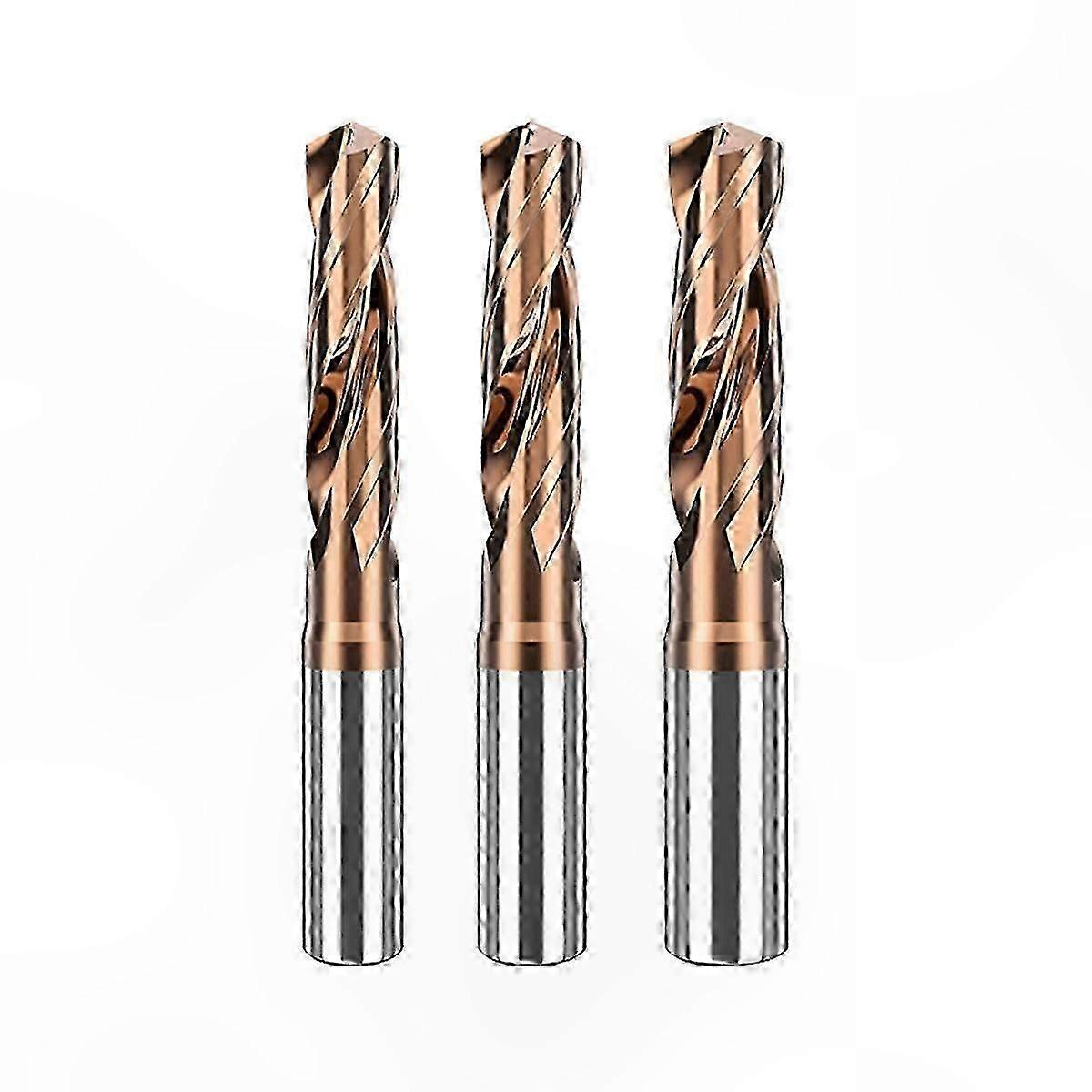 Tungsten Carbide Drill Bit Set, 3 Pieces, 3.0-5.0mm Size Range for Metalworking Projects