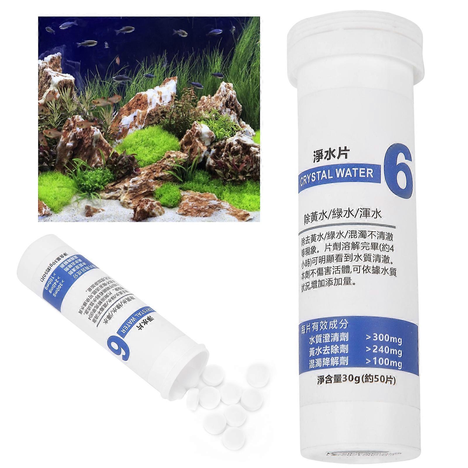 Aquarium Algae Removal Tablets 6-Pack Biological Water Purifier