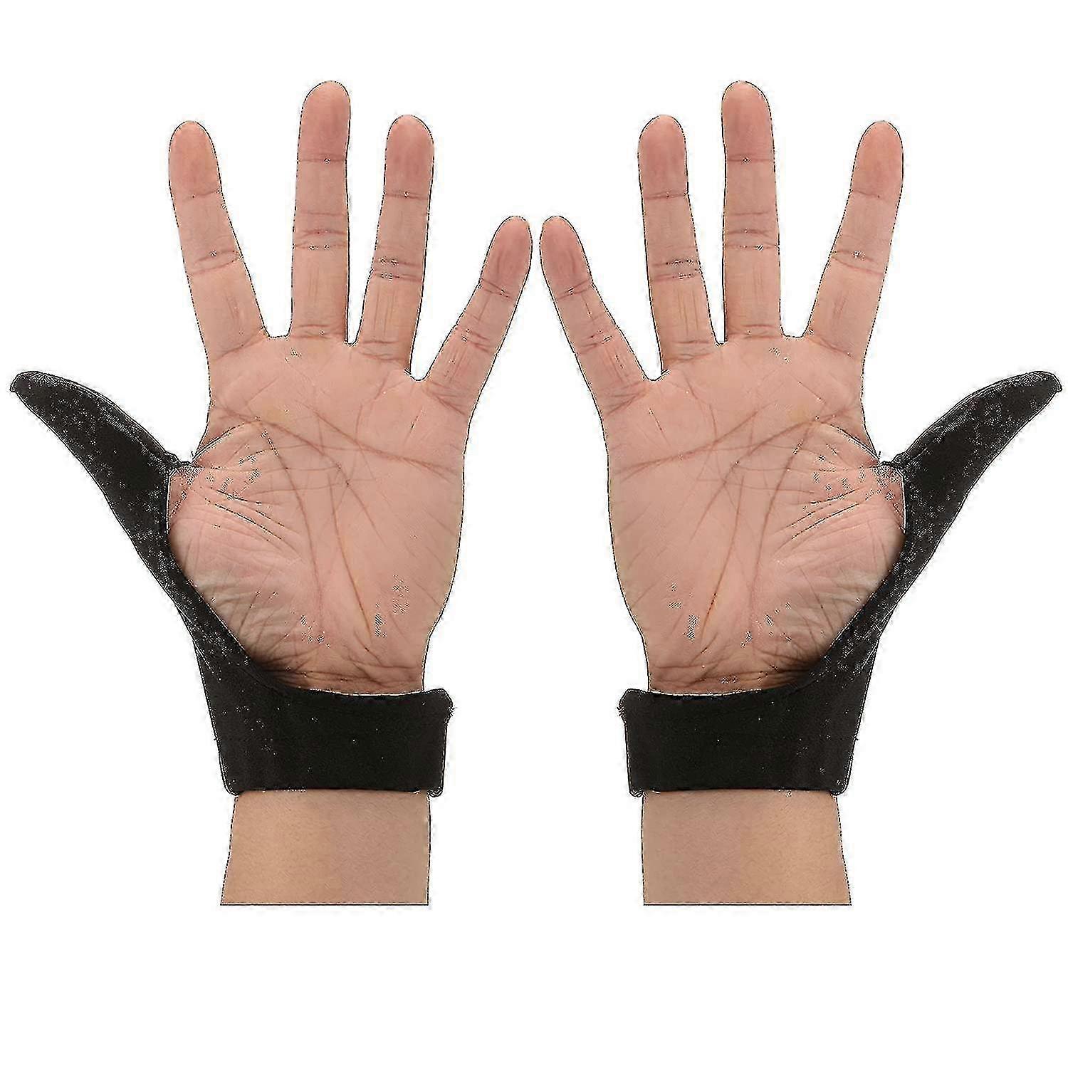 ハビットブレーカー、スキンピッキング&ヘアプル用サムカバー、ブラック