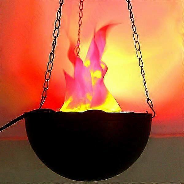 Fake Fire Electric Brazier with Light & Burning Flame for Halloween