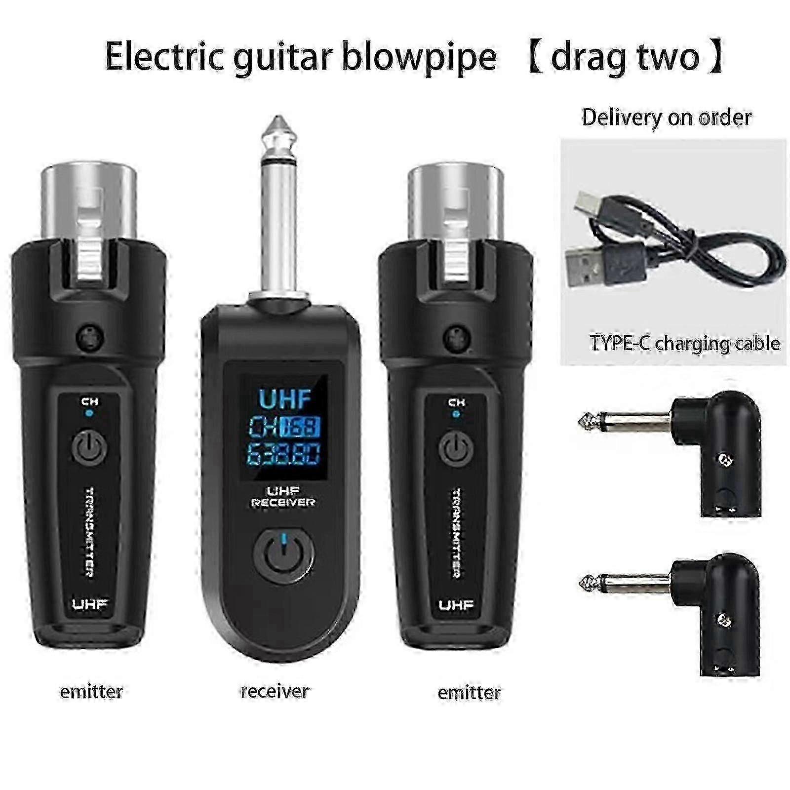 UHF Wireless Microphone Converter XLR Transmitter Receiver Microphone System