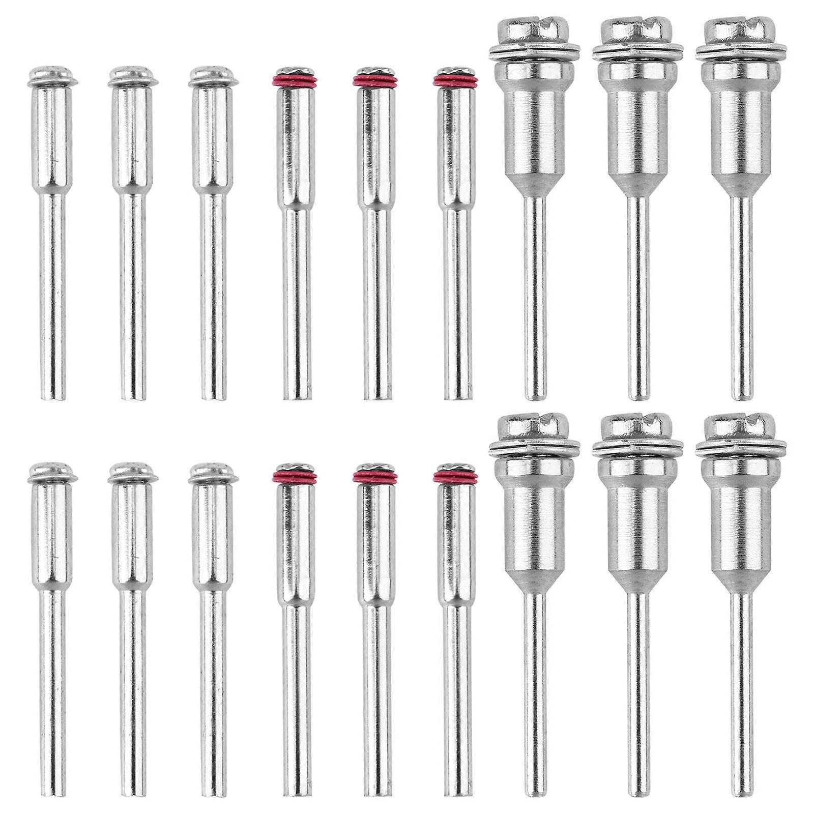 Screw Mandrels 26Pcs Silver for Machine Versatile Mounting Durable Hardened Steel