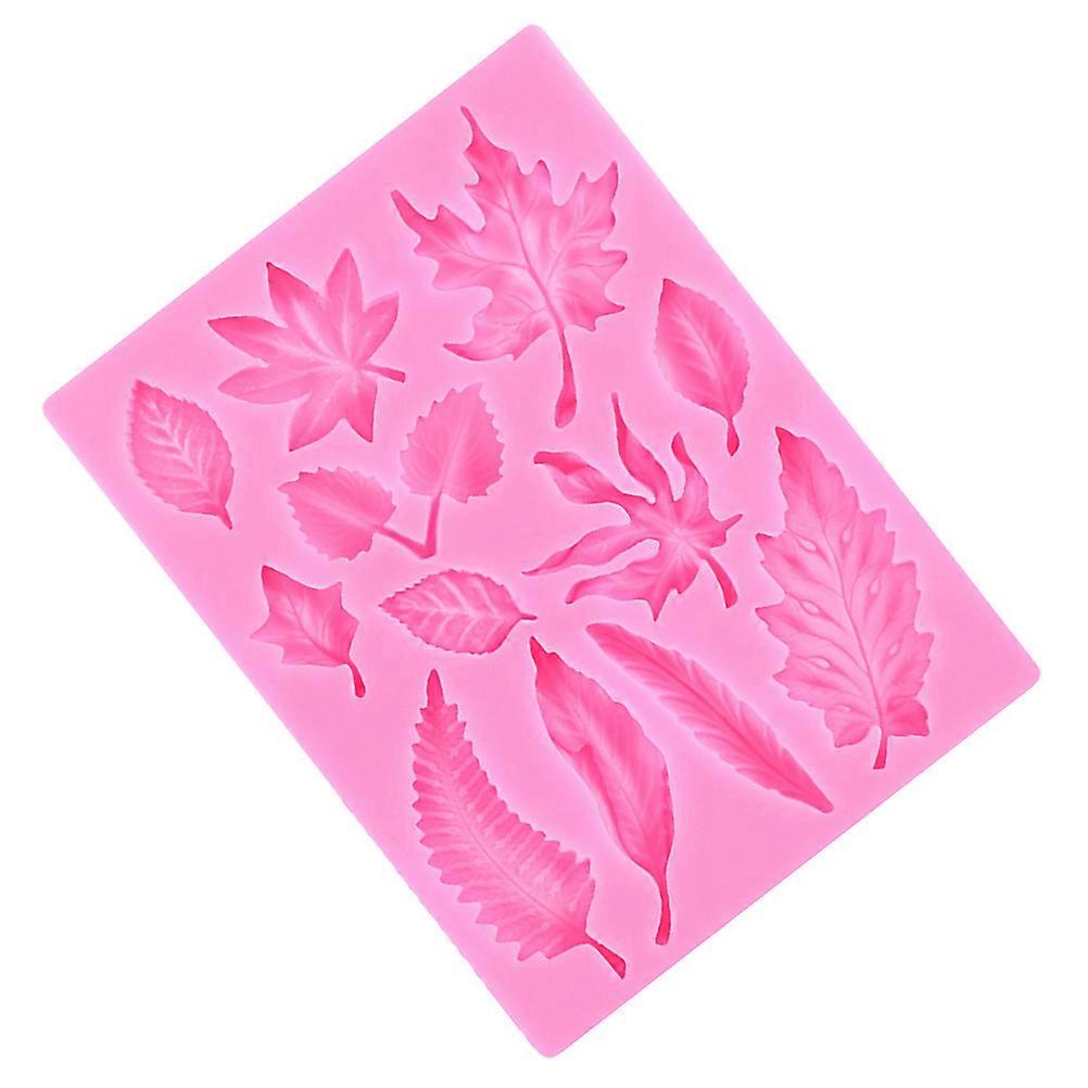 Reusable Silicone Leaf Mold for DIY Candy Fondant Chocolate Baking