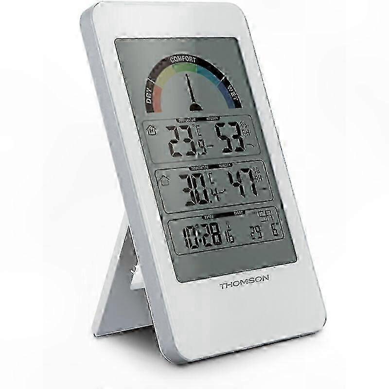 Indoor Outdoor Wireless Thermometer with Humidity Sensor for Accurate Home and Garden Temperature Monitoring