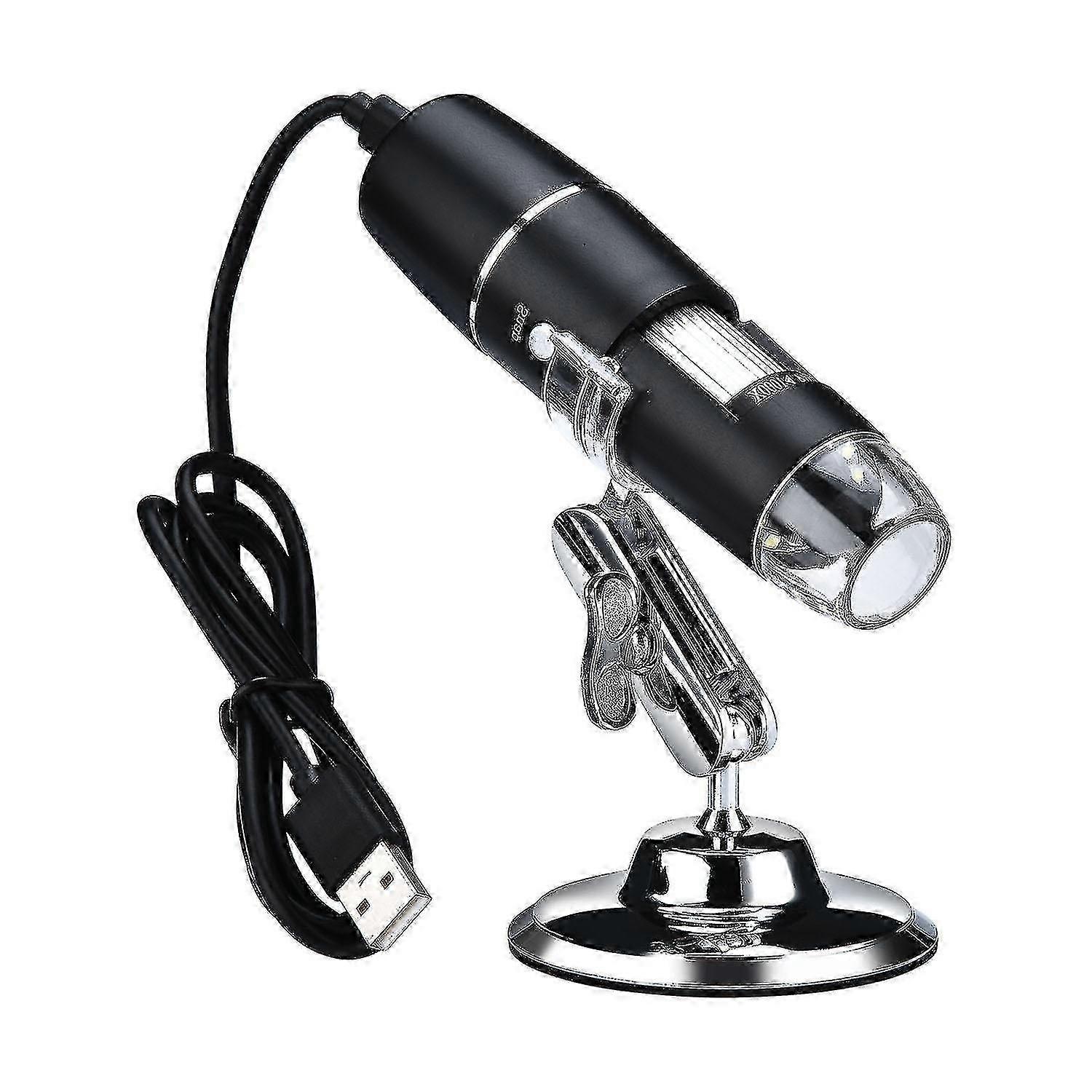 Portable Wifi Digital Microscope, Handheld HD Magnifier, 2MP 1080P, 8 LED Lights, Compatible with Phones Android iOS Windows Mac