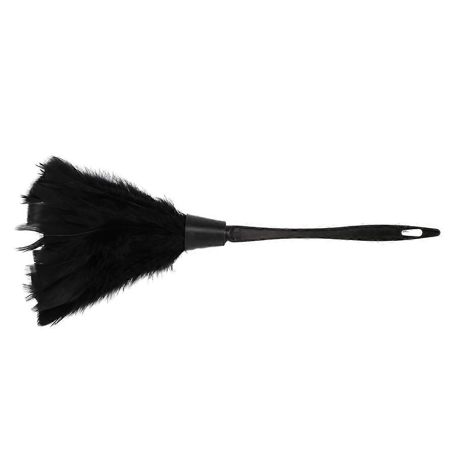 1pc Duster with Black Plastic Handle Cleaning Tool(black)