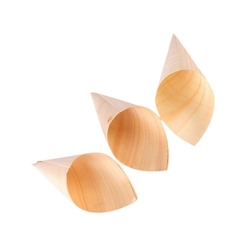 Party Foods Appetizer Cones Ice Cream Cups Light Brown 18*13cm Food Presentation 50Pack