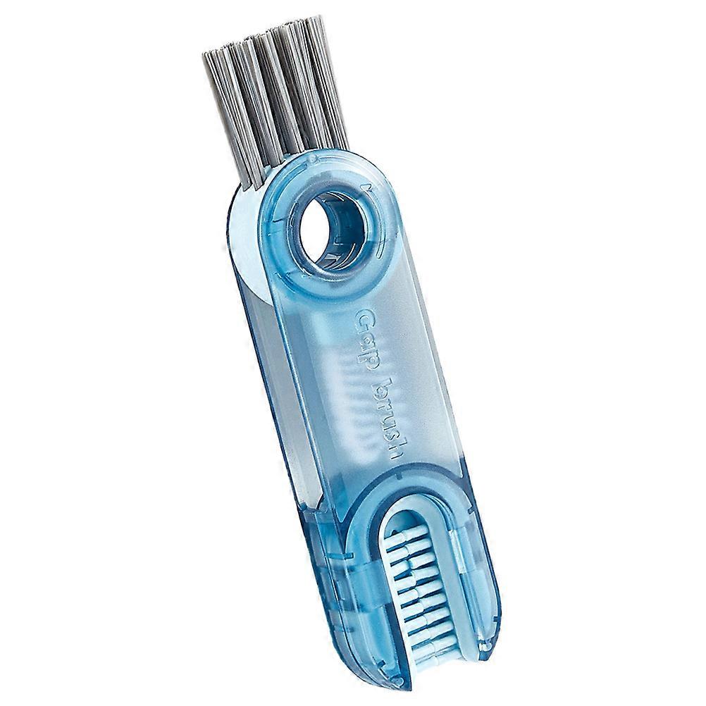 Multi Functional Cleaning Brush Tumbler Lid Cleaning Brush for Bottle Maintenance Crafted in Blue Abs Pp Pet Silicone Nylon Stainless Steel 1Pack