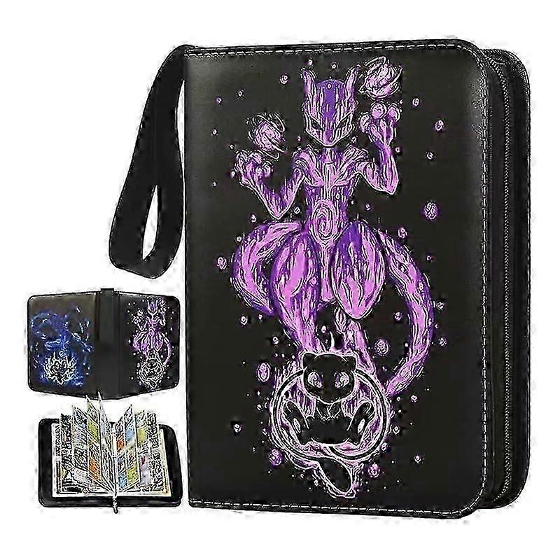 Trading Card Album Waterproof, 50-Page Scrapbook Holds 400 Cards, 2-Pack, Standard Card Size