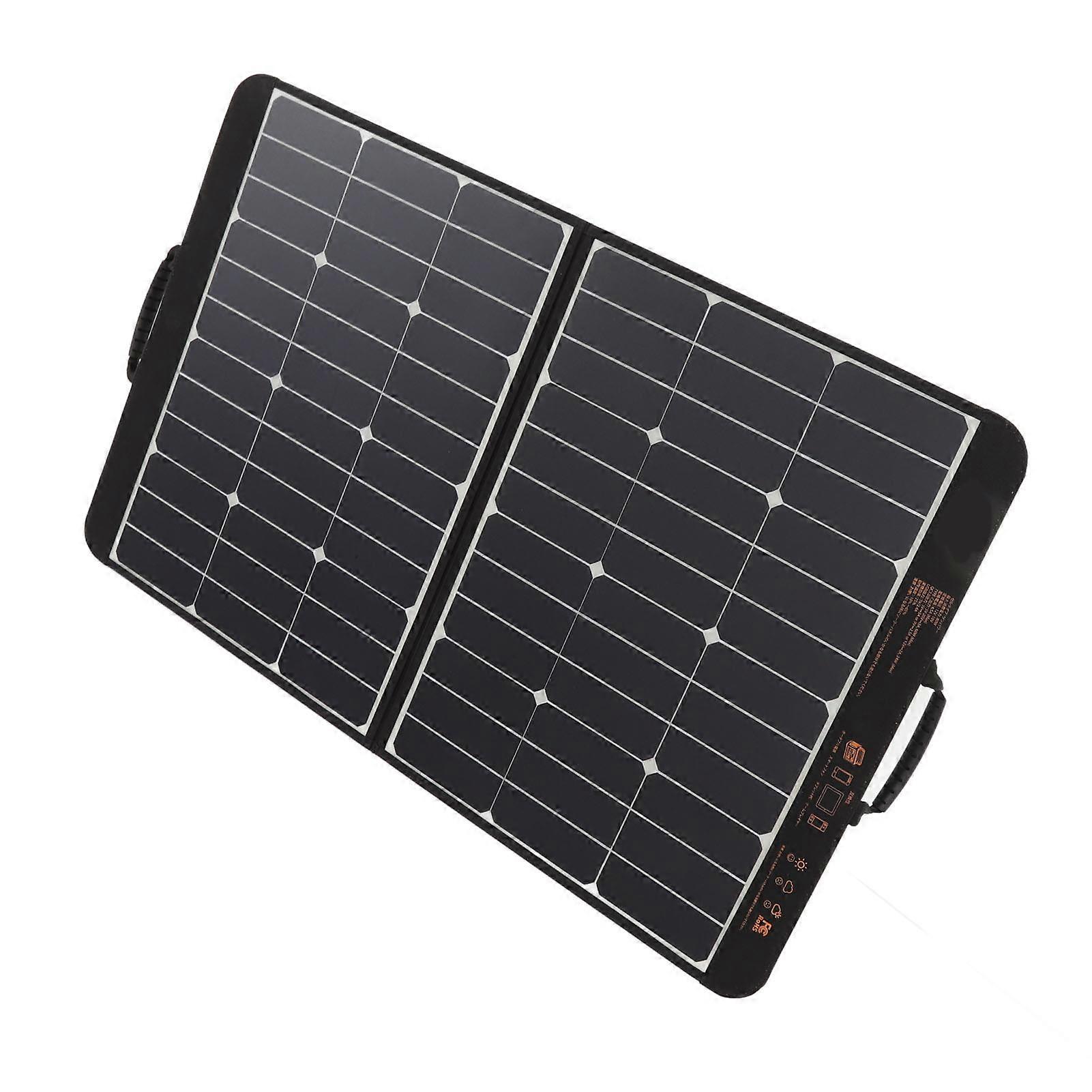 80W Foldable Monocrystalline Silicone Solar Panel Charger Waterproof