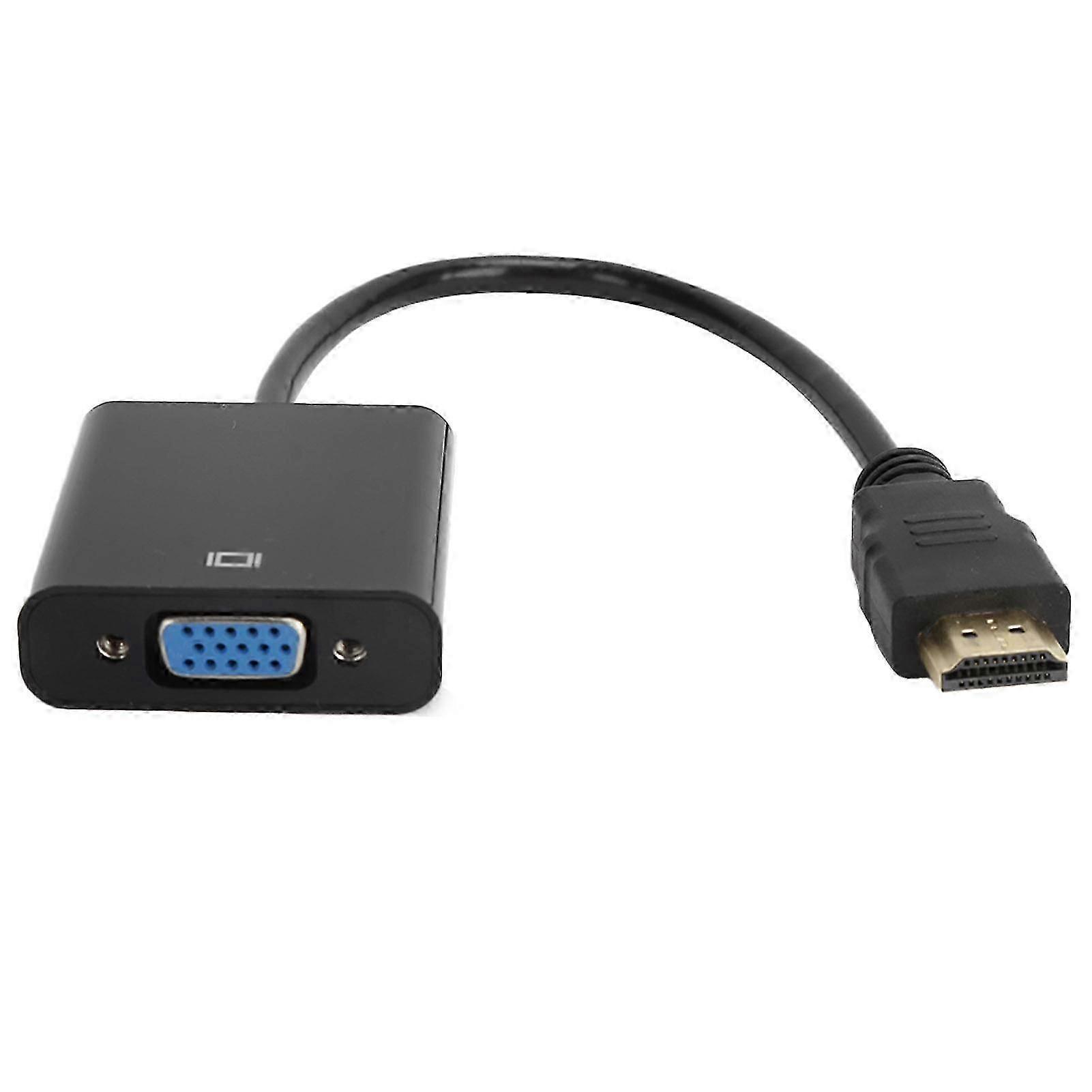HD Multimedia Interface to VGA Adapter Converter Cable for Computer Laptop Monitor Projector