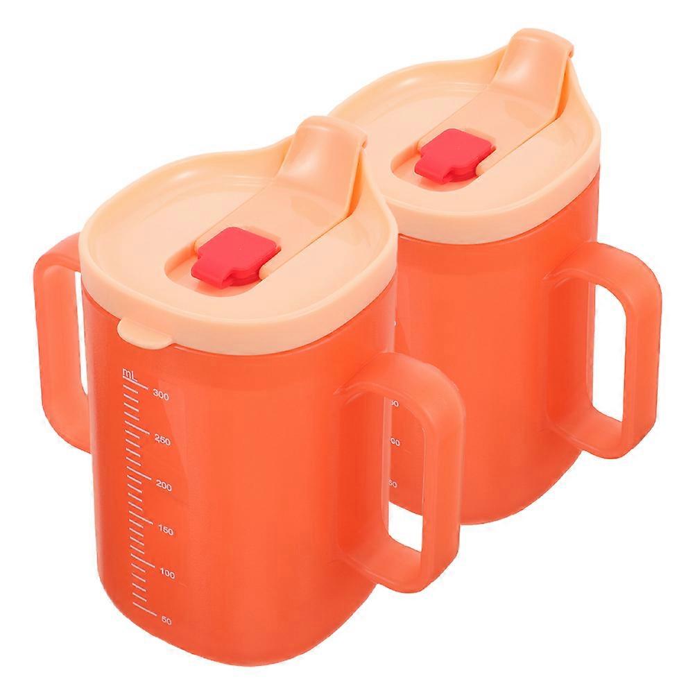 Absorbent Straw Water Cup No Spill Toddler Cup for Drinking 2Pcs