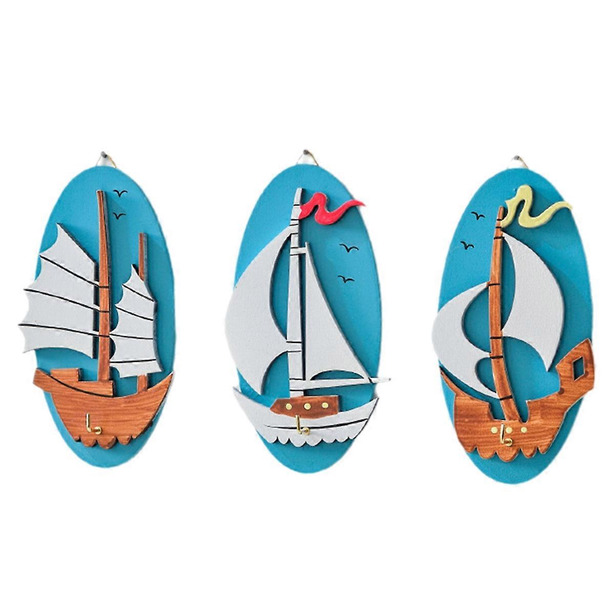 Mediterranean Decorative Hook Wall Hanging Hat Rack Wall Key Hook