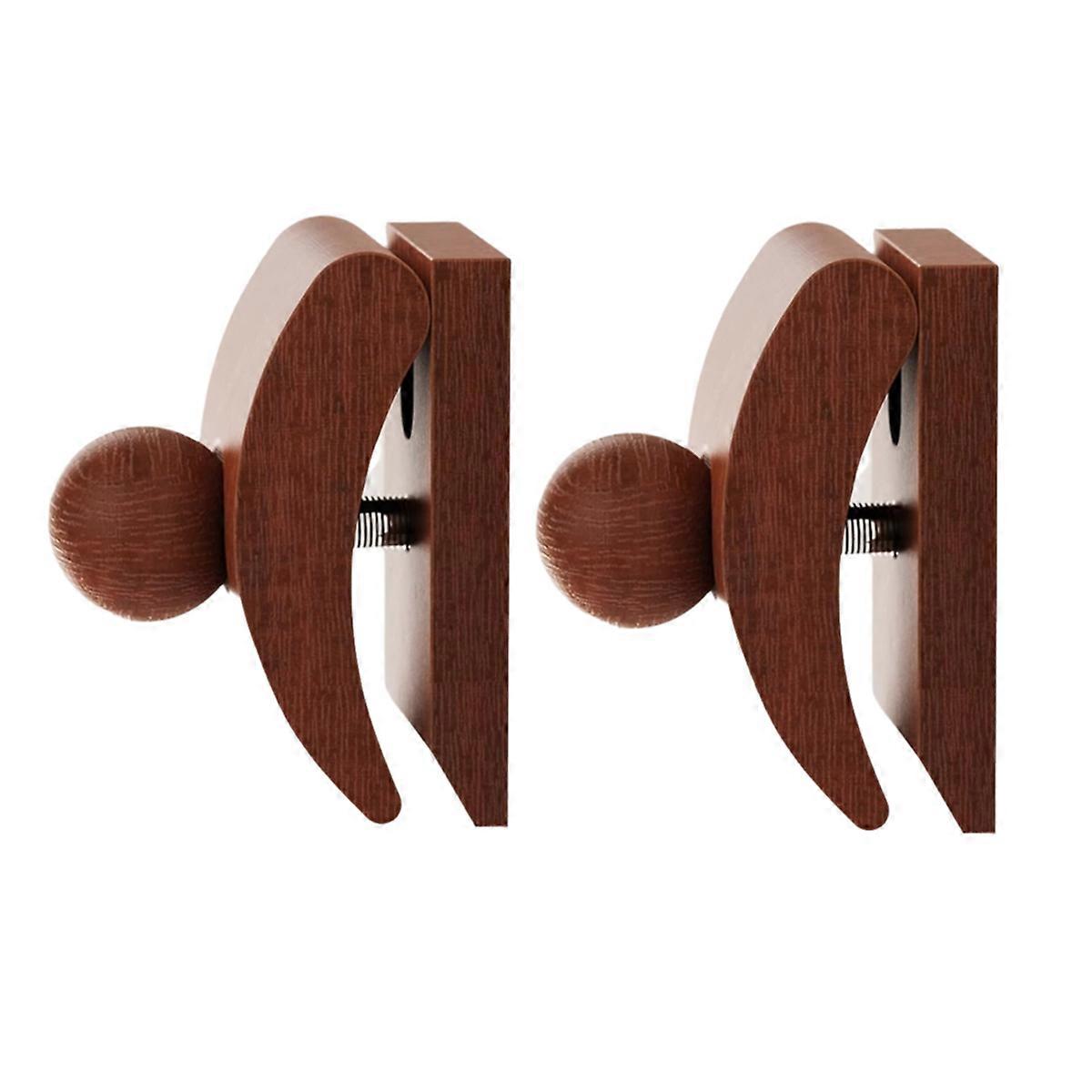 Gobelänghängare, quilthängare för väggbonader, filthängarklämmor, mattupphängning, väggklämmor i trä, 2-pack