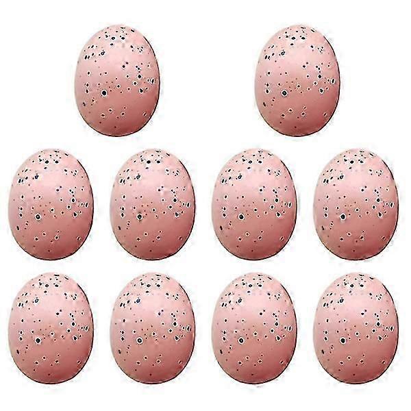 10-Piece Reusable Multicoloured Foam Easter Eggs, Scratch-Resistant DIY Decor for UK Spring Celebrations