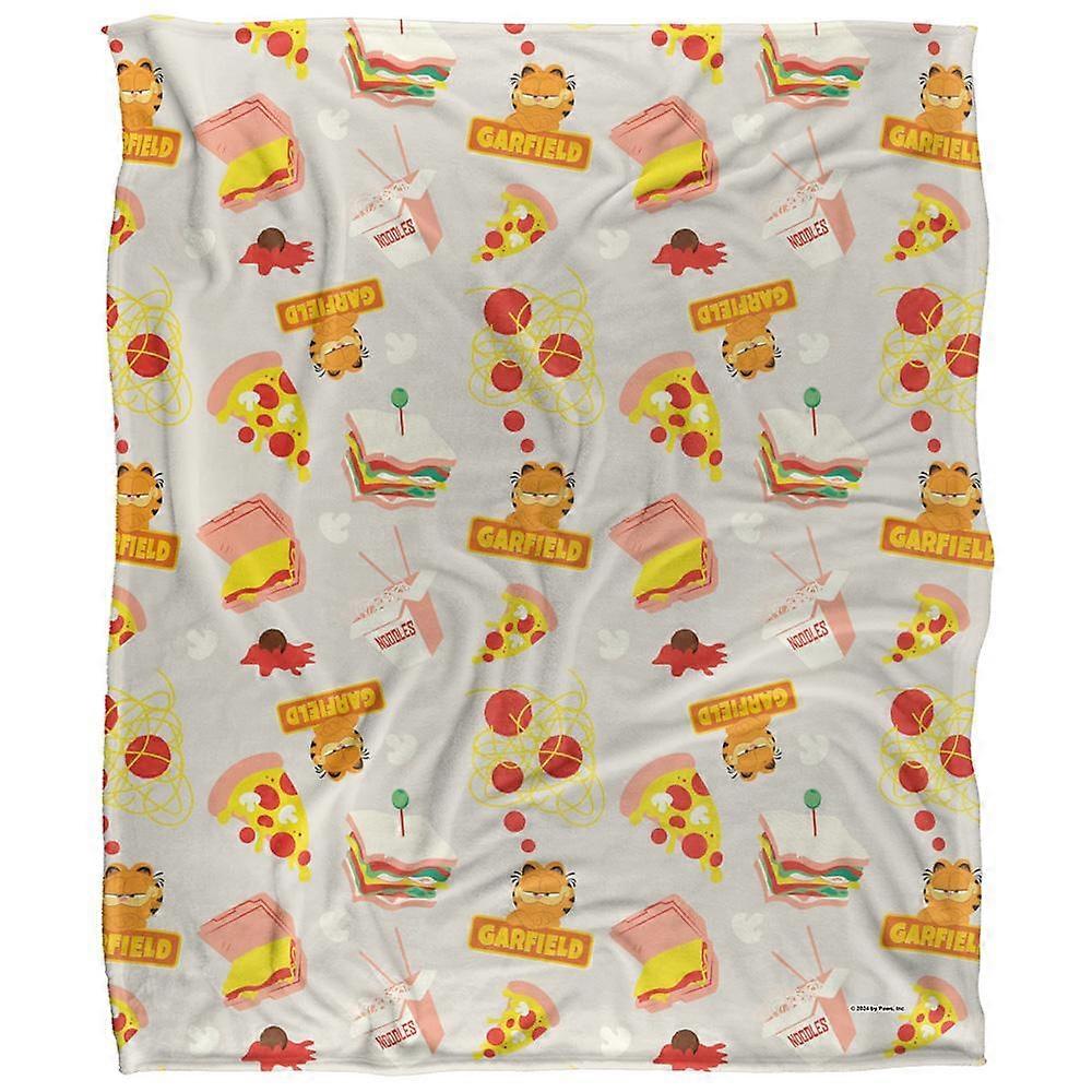 Garfield Pattern Silky Food Supersoft Blanket