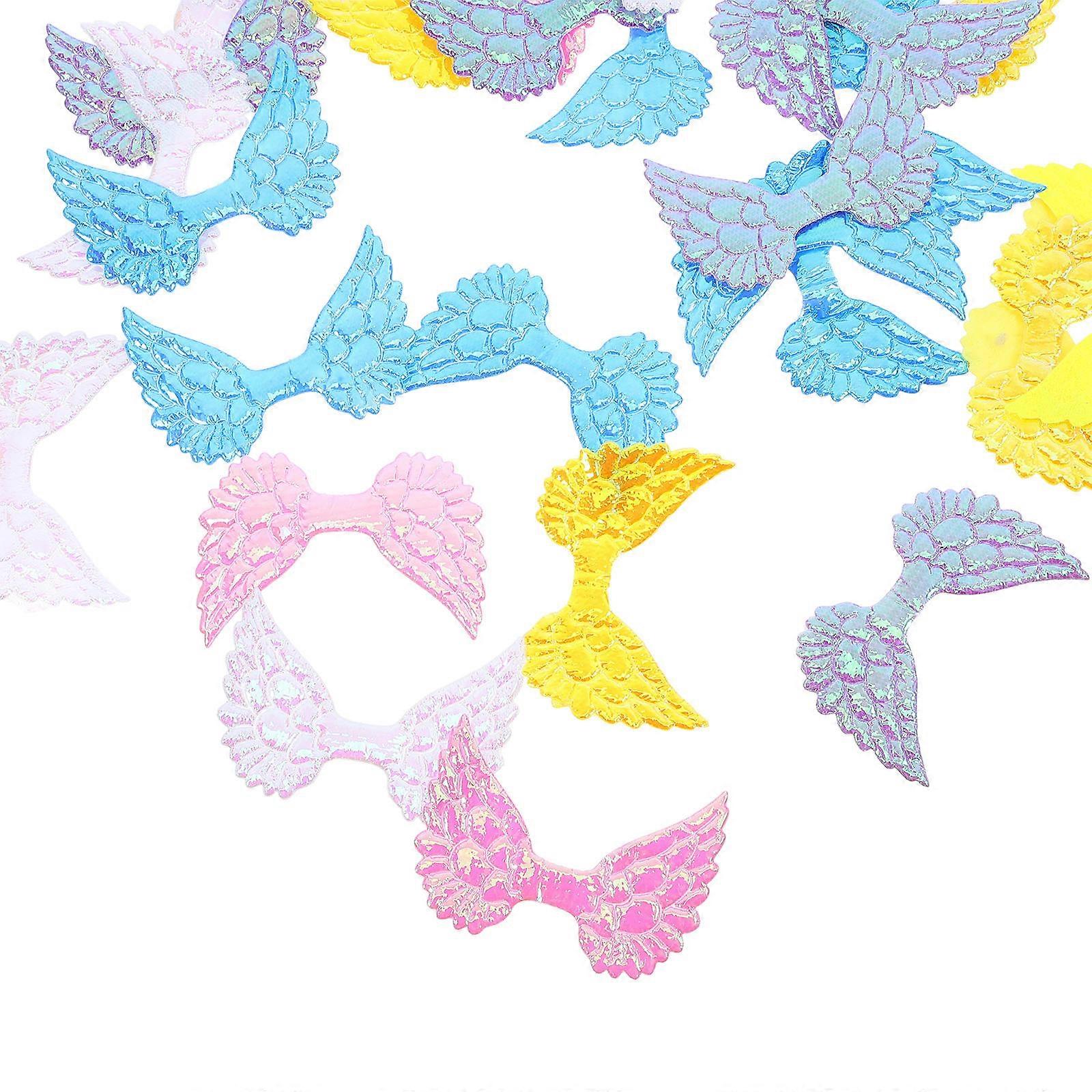 Angel Wings Craft 50Pcs Multi Artificial DIY Patch for Clothes Decoration Accessory