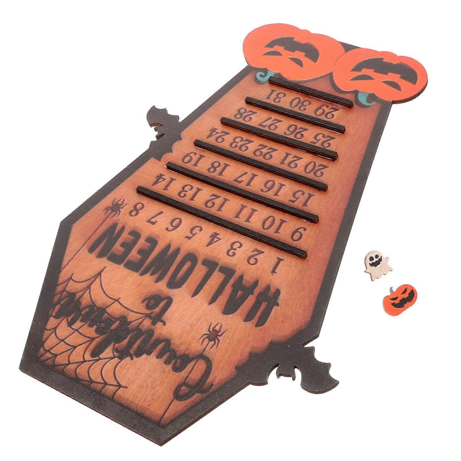 Halloween Table Decor 3Pcs Countdown Calendar Gift for Families Festive Design Suitable for Various Occasions