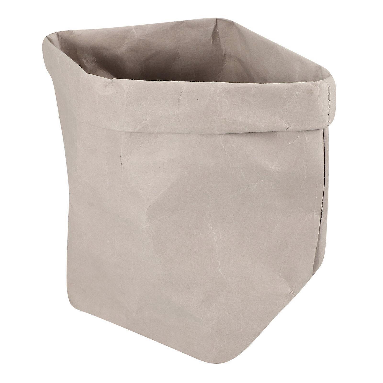 3Pcs Kraft Paper Flowerpot Storage Pouch for Storage Use in Silver