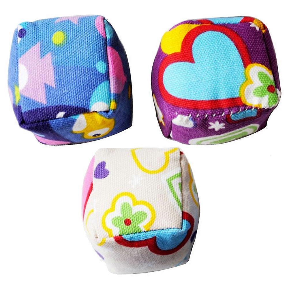 Throwing Sandbag Cloth Toy for Playing 3Pcs Assorted Games Supplies