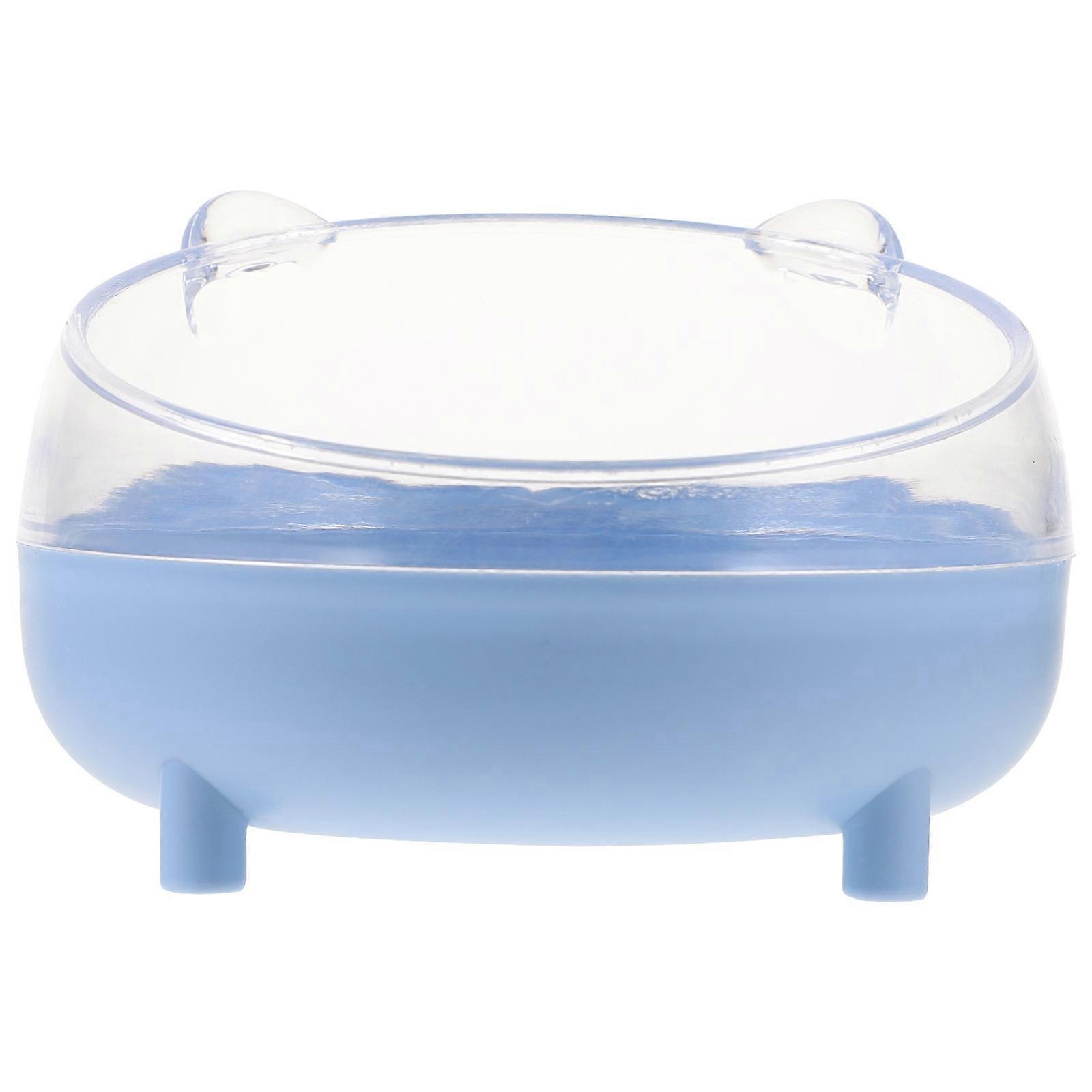 Hamster Sand Bath House Half-Close Transparent Lid Container 3Pcs