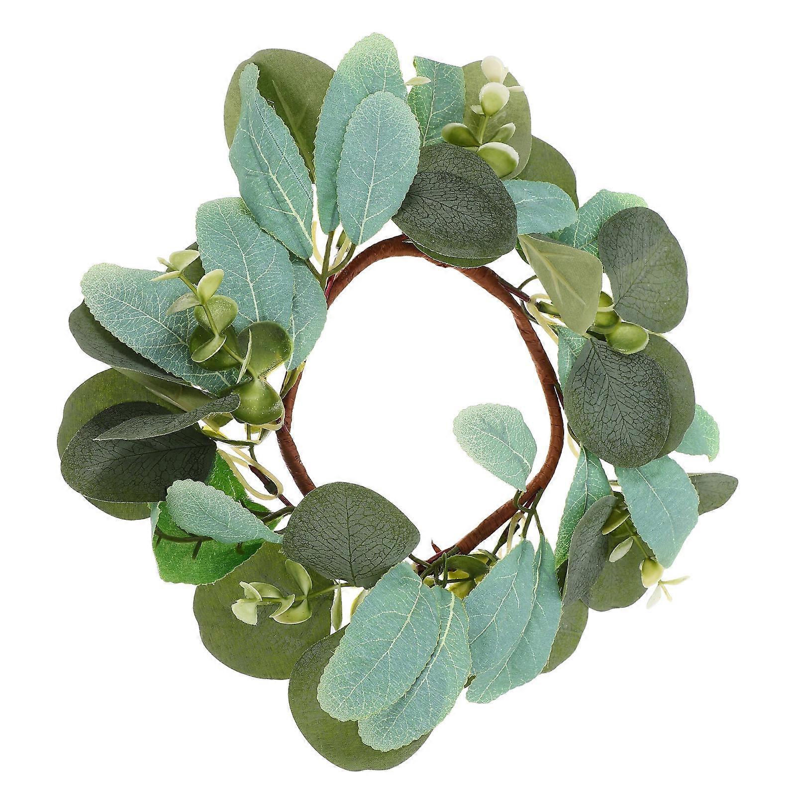 Artificial Flower Wreath For Home And Party Decoration 25X25X4CM Circular Boho Decoration 2Pcs
