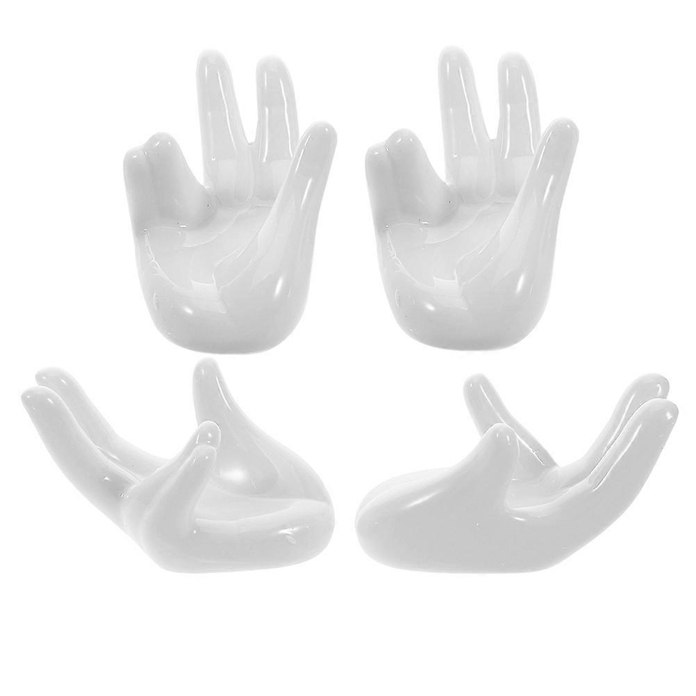 Hand Shaped Ceramic Egg Holder for Boiled Eggs 12Pcs Porcelain Cups