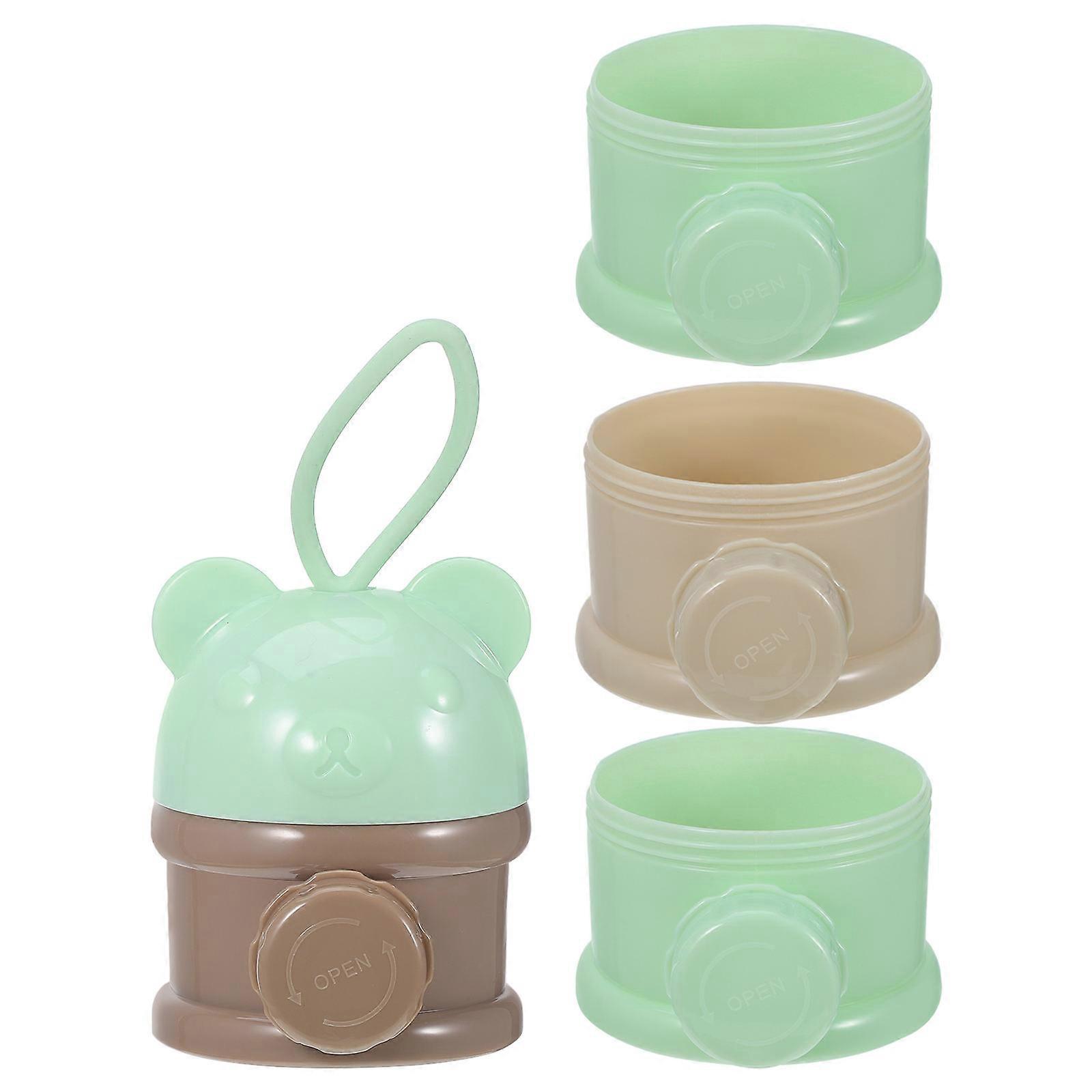 Milk Powder Box 4 Layers for Infant Storage 3Pcs Portable Packaging Container